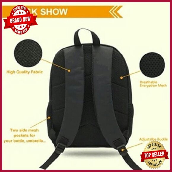 Lightweight Water-Repellent Backpack with Multiple Compartments for Daily Use